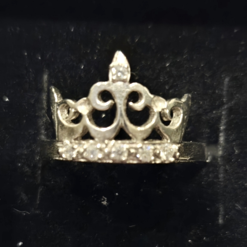 Sterling Silver Princess Ring